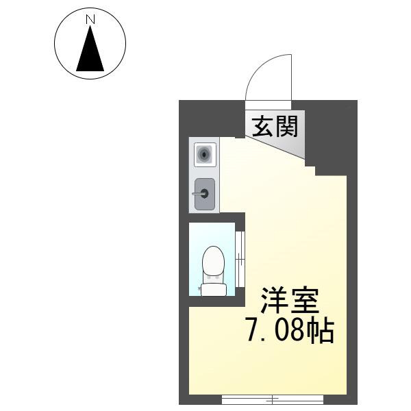 SUN PLUS 1(ワンルーム/1階)の間取り写真