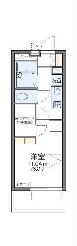 レオパレス川崎港町(1K/2階)の間取り写真