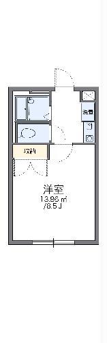 レオパレスSTELLA(1K/1階)の間取り写真