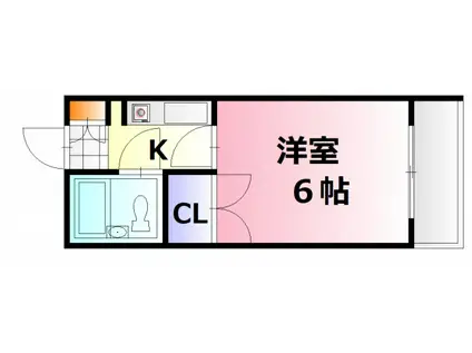 ウイング広瀬I(ワンルーム/5階)の間取り写真