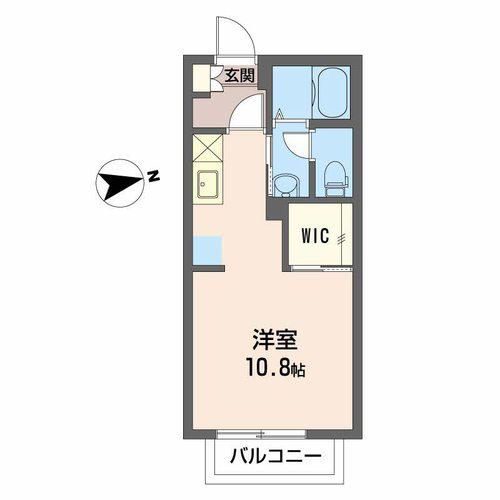 メゾン平正(ワンルーム/1階)の間取り写真