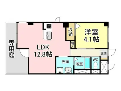 NEVER CHANGE(1LDK/3階)の間取り写真