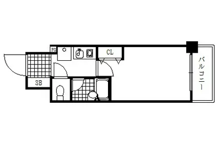 エスリード三宮フラワーロード(1K/12階)の間取り写真