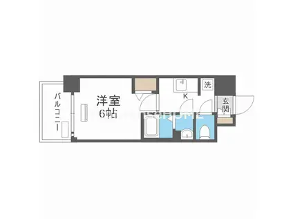 レオンコンフォート京橋イースト(1K/3階)の間取り写真