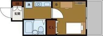 エスリード新大阪第6(1K/8階)の間取り写真