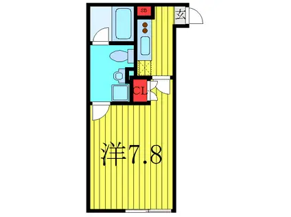 AR西川口(1K/3階)の間取り写真