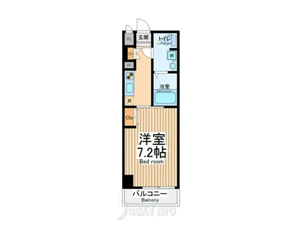 ビーピーアールレジデンス町田(1K/7階)の間取り写真