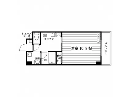 リュミエール桂(1K/2階)の間取り写真