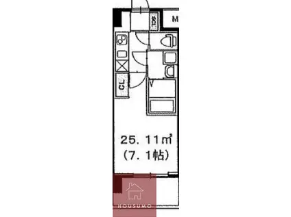 アーバンフラッツ新大阪I(1K/2階)の間取り写真