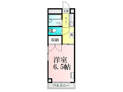 日成ヴィバーチェONE(1K/3階)の間取り写真