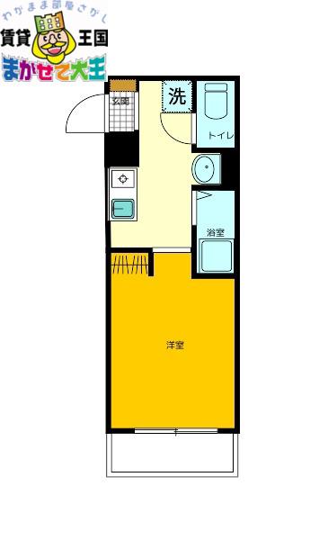 WALEA LIKO(1K/3階)の間取り写真