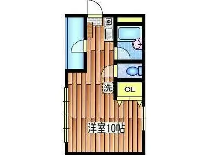 コモド・パラッツォ(ワンルーム/1階)の間取り写真