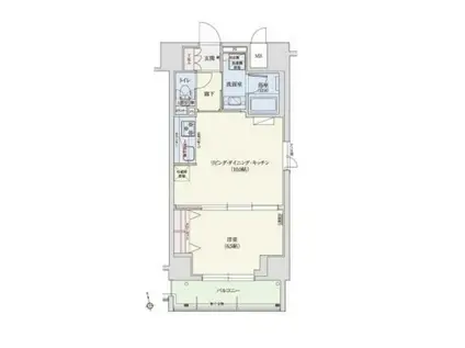 アーバネックス秋葉原イースト(1LDK/11階)の間取り写真