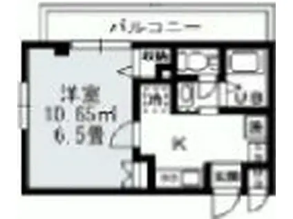 リゾラ グランデ(1K/1階)の間取り写真