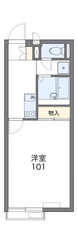 レオネクスト太田上町茶園(1K/2階)の間取り写真