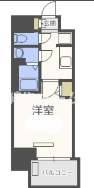 ファステート大阪城東グリッジ(1K/3階)の間取り写真