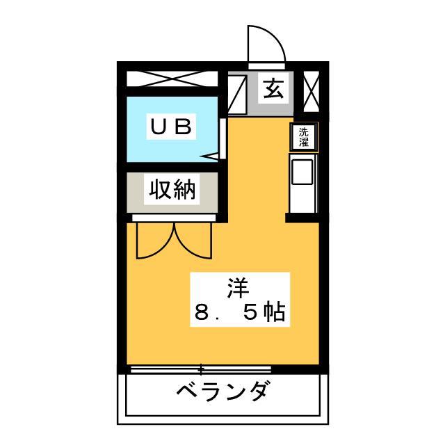 MAPLE・YADA FII(ワンルーム/1階)の間取り写真
