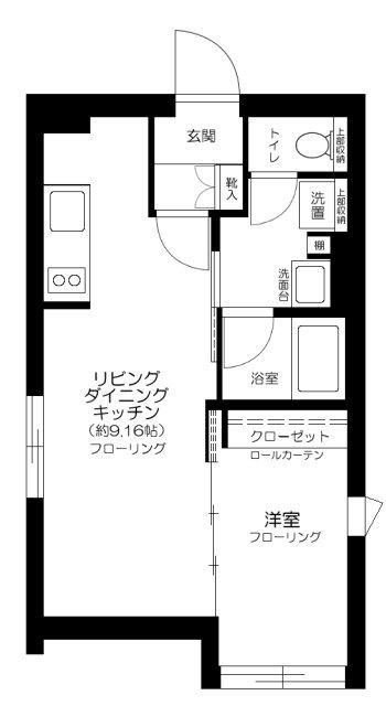 ルイーゴ神楽坂(1LDK/5階)の間取り写真