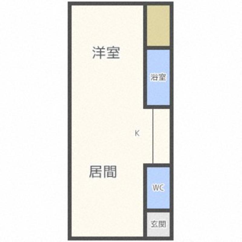 ヴィンテージスタイル310(1DK/3階)の間取り写真