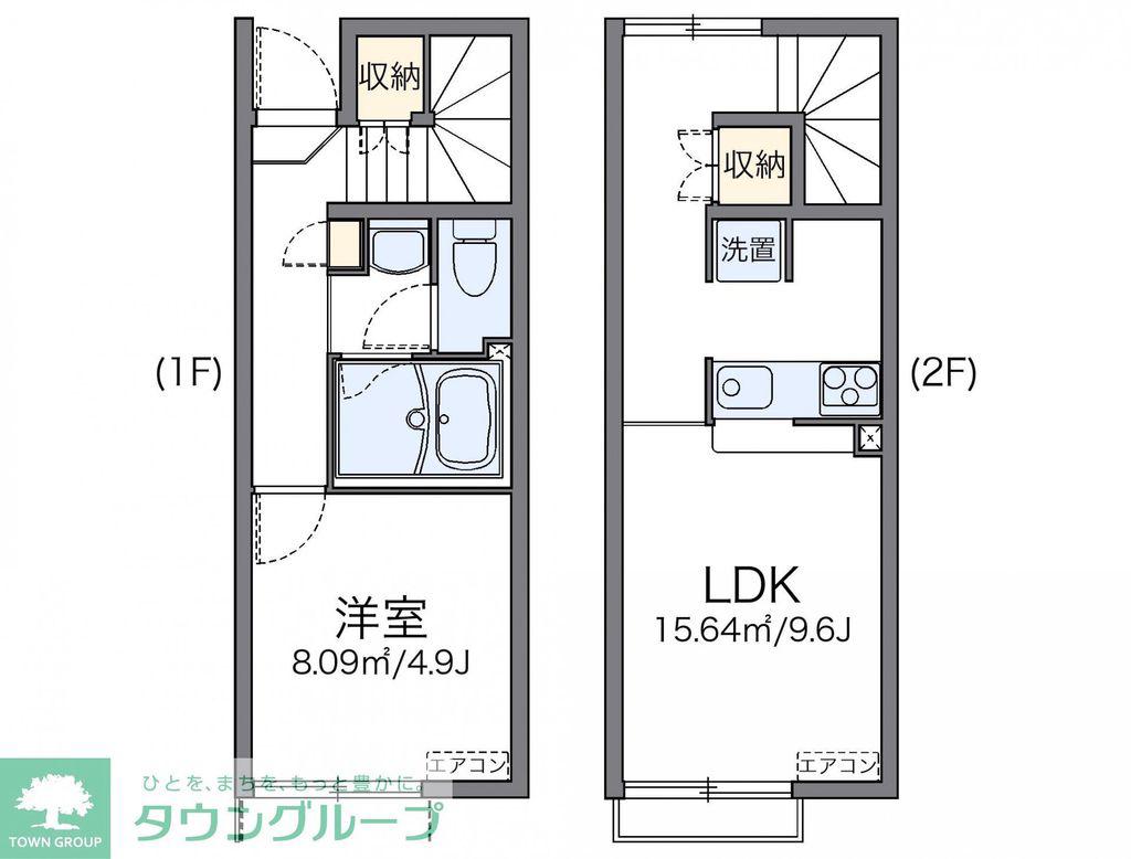 レオネクストNANA(1LDK/1階)の間取り写真