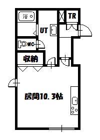 シェルト716(ワンルーム/1階)の間取り写真