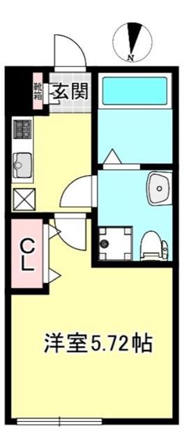 CREAL住吉(1K/5階)の間取り写真