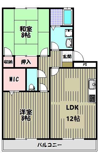 メゾンボナール(3DK/1階)の間取り写真