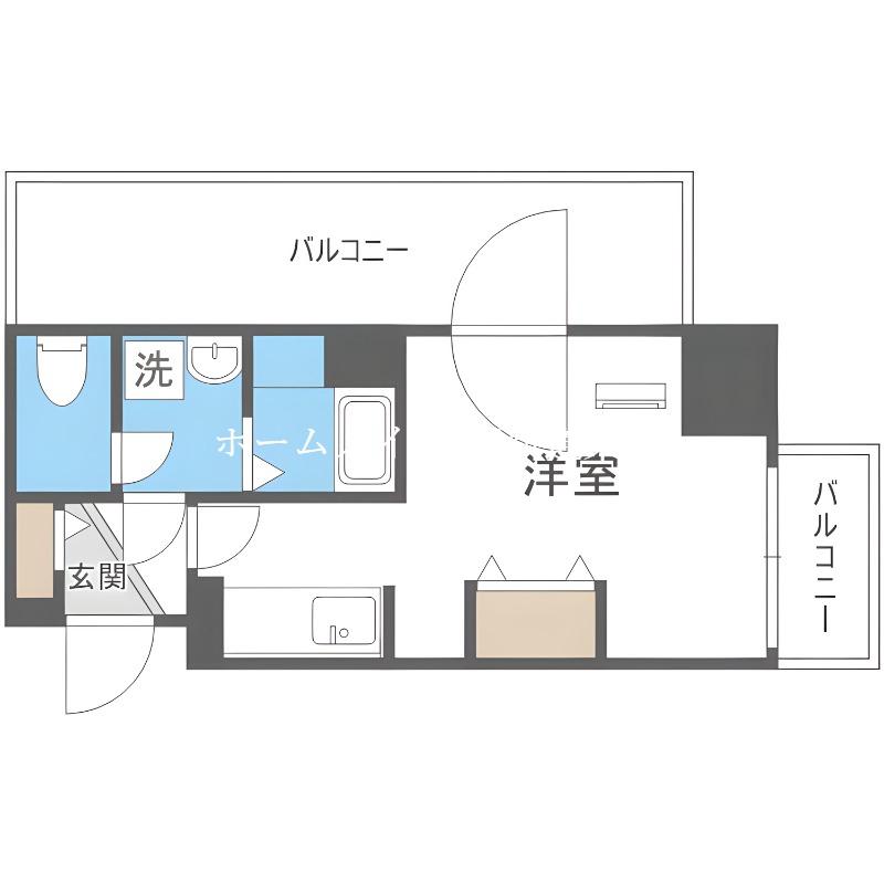 ASTER N13(1K/5階)の間取り写真