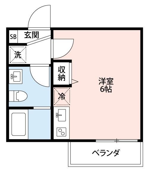PRECIOUS EARTH逆井(1K/1階)の間取り写真