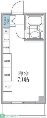 PARK TERRACE相模原(ワンルーム/4階)の間取り写真