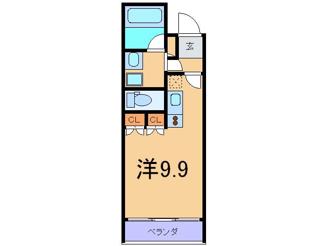 カーサ・デル・ソル小石川(ワンルーム/2階)の間取り写真