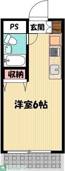 第三丸吉ビル(ワンルーム/3階)の間取り写真