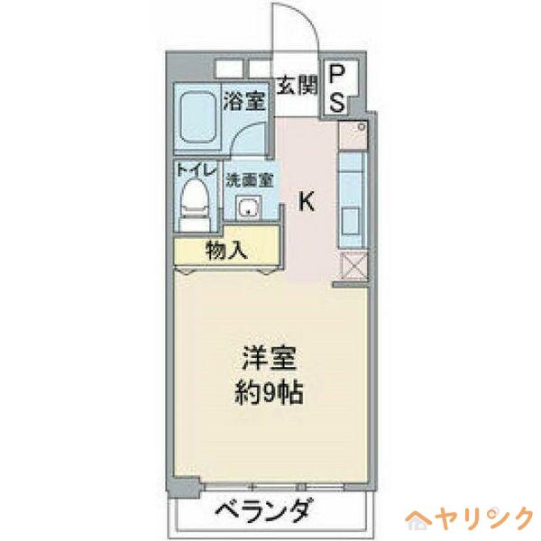 CUBE・19(1K/1階)の間取り写真