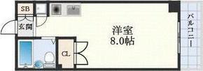 東明マンション江坂(ワンルーム/7階)の間取り写真