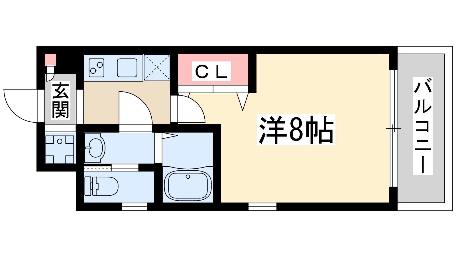 エスリード新大阪コンフォート1番館(1K/5階)の間取り写真
