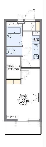 レオパレスウィスタリアII(1K/2階)の間取り写真