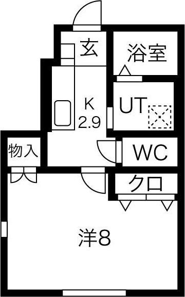 SUN PALACE北上 V(1K/2階)の間取り写真