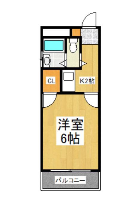 シティホームズ中山(1K/3階)の間取り写真
