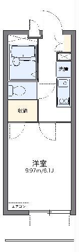 レオパレスアビタンティ(1K/2階)の間取り写真