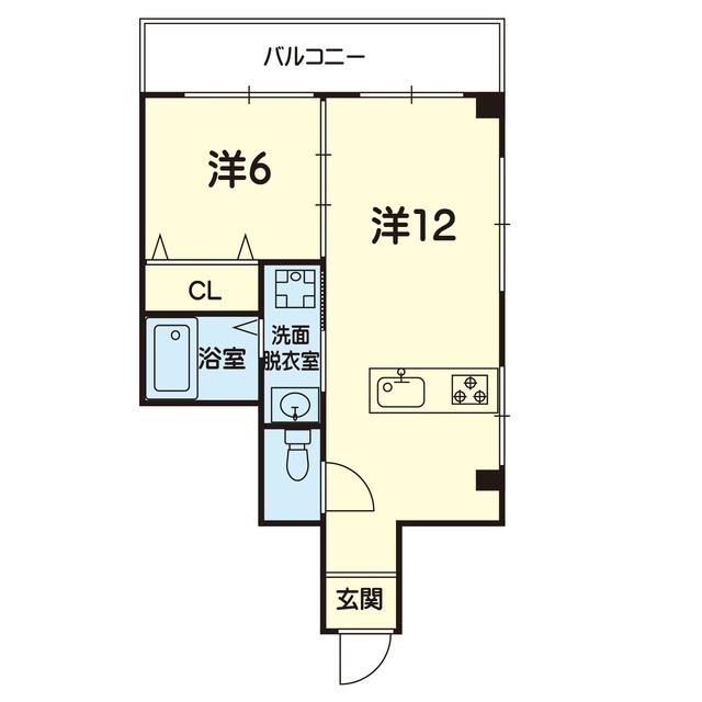 ビルスコンドー(1LDK/2階)の間取り写真