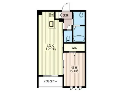 アルテージ錦(1LDK/3階)の間取り写真
