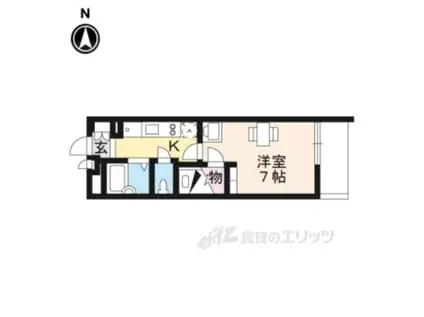 レオパレス森本町レジェンド(1K/1階)の間取り写真