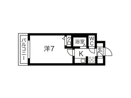 アーバンエース日本橋パル(1K/2階)の間取り写真