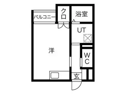 メゾン・ソレイユ名駅西(ワンルーム/2階)の間取り写真