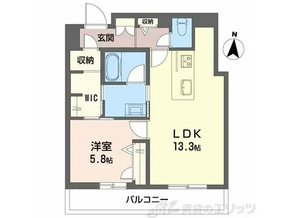 和の杜 江坂(1LDK/3階)の間取り写真