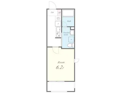 LAUREL梅田(1K/3階)の間取り写真