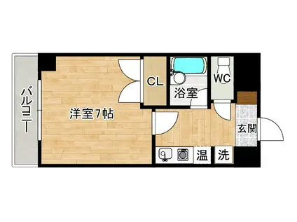 エンジョイスペースオカダ(1K/5階)の間取り写真