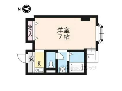 FLAT136(1K/3階)の間取り写真