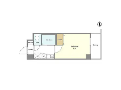 サンセリテ目白(1K/2階)の間取り写真