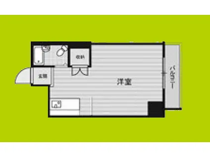 COLLECTION中崎II(ワンルーム/2階)の間取り写真